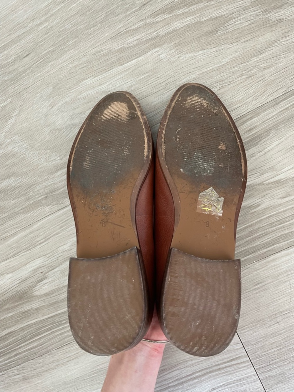 Women's Leather Slip-On Loafers in Brown - Picture 6 of 7